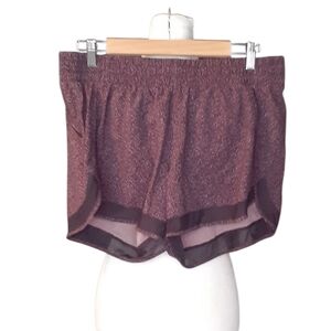 Athleta Mesh Racer Shorts in Dark Purple